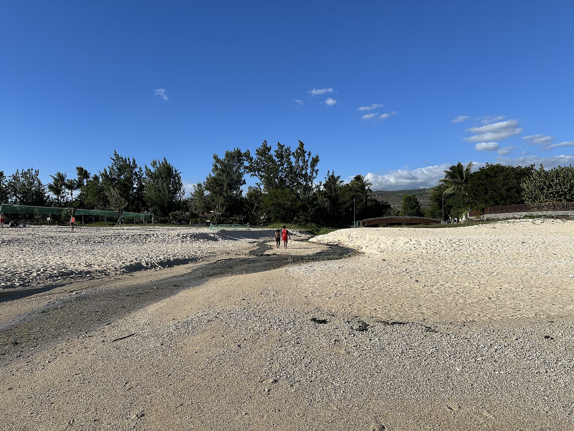 La ravine de l’Ermitage, à Saint-Gilles, par temps calme.