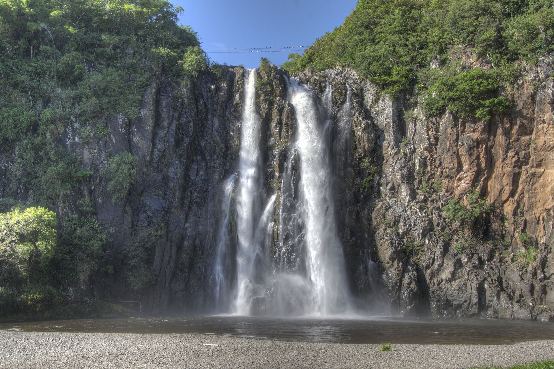 La cascade Niagara, à Sainte-Suzanne.