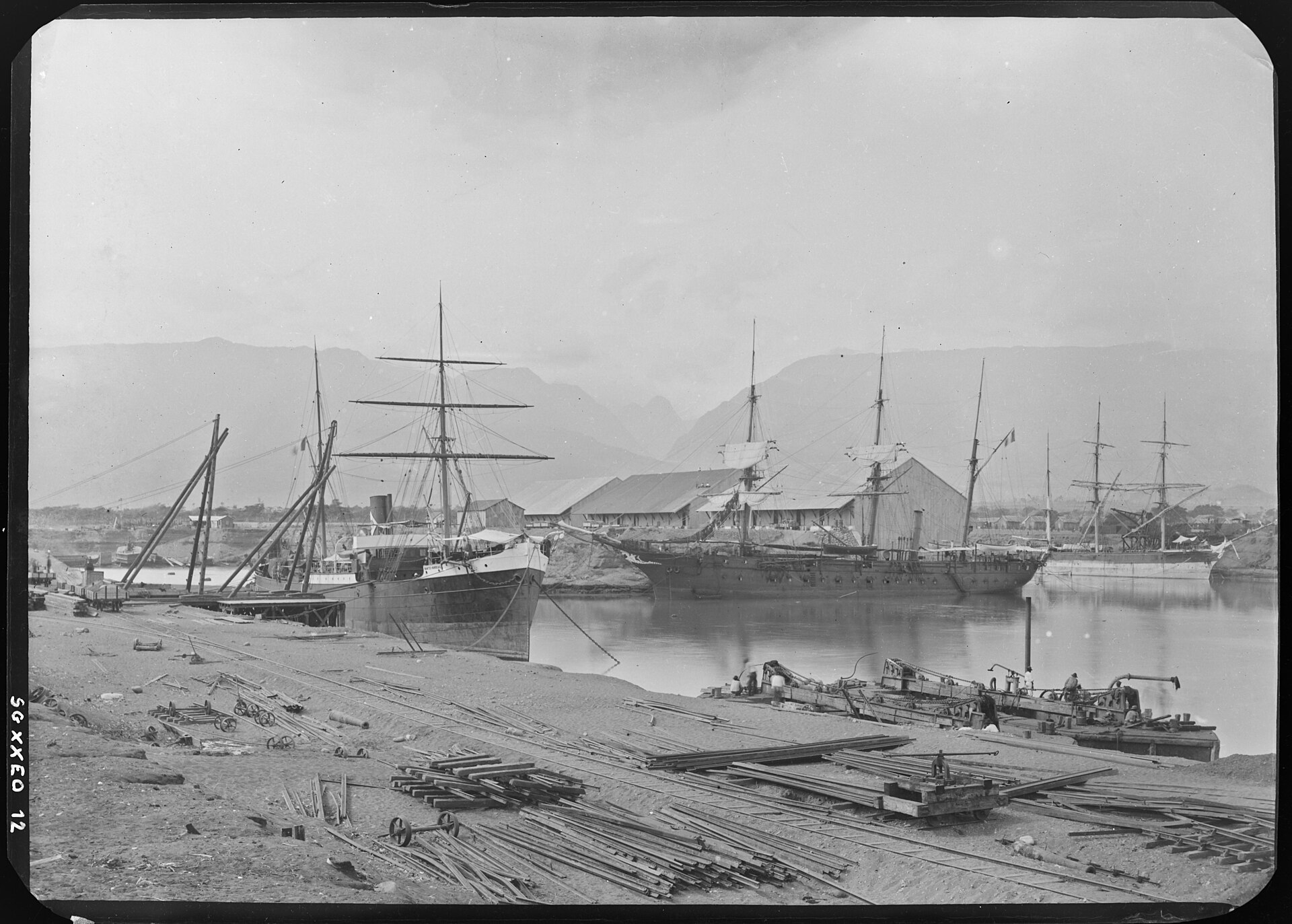 Le vieux port du Port, photographie ancienne.