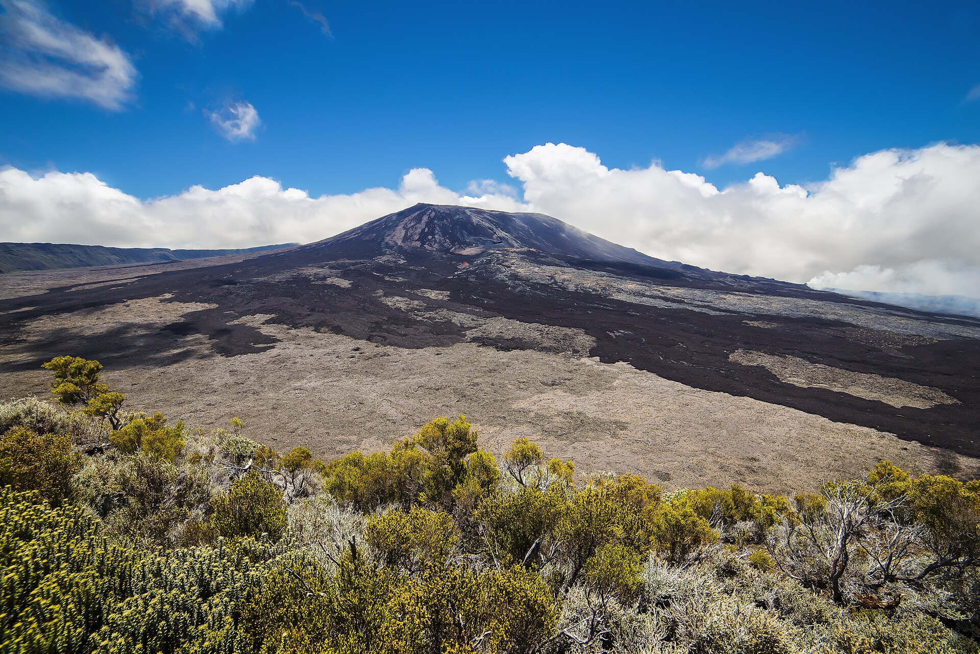 Paysage du Piton de la Fournaise.