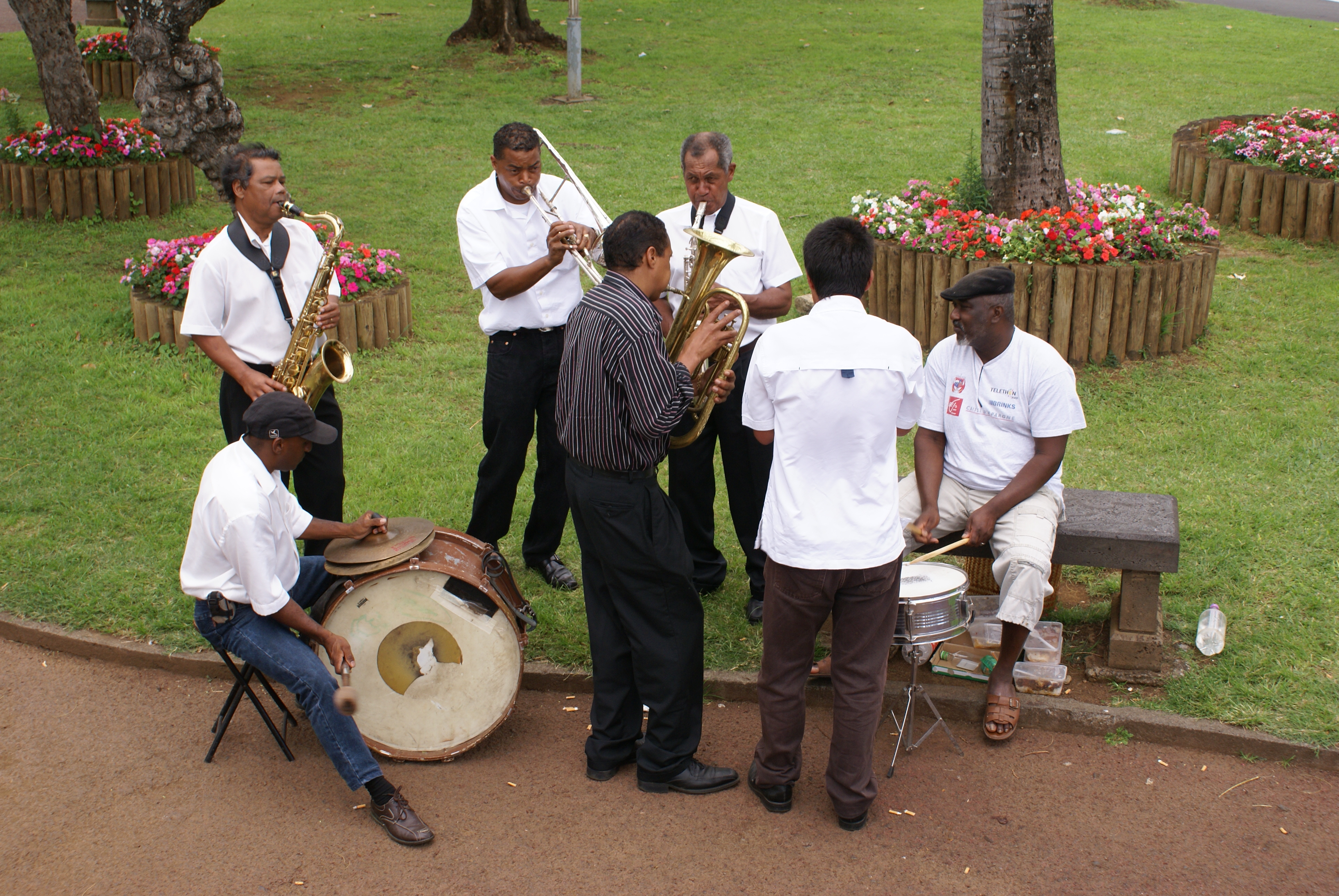 Orchestre de séga à Saint-Pierre