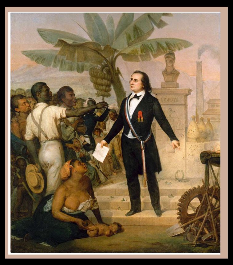Peinture d’Alphonse Garreau : une proclamation au milieu d’une foule, vers 1849